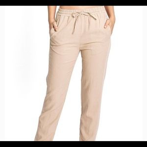 Love Tree Linen Blend Paper Bag Joggers Pants Medium New